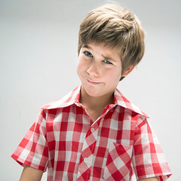 Bowl cut with a side fringe